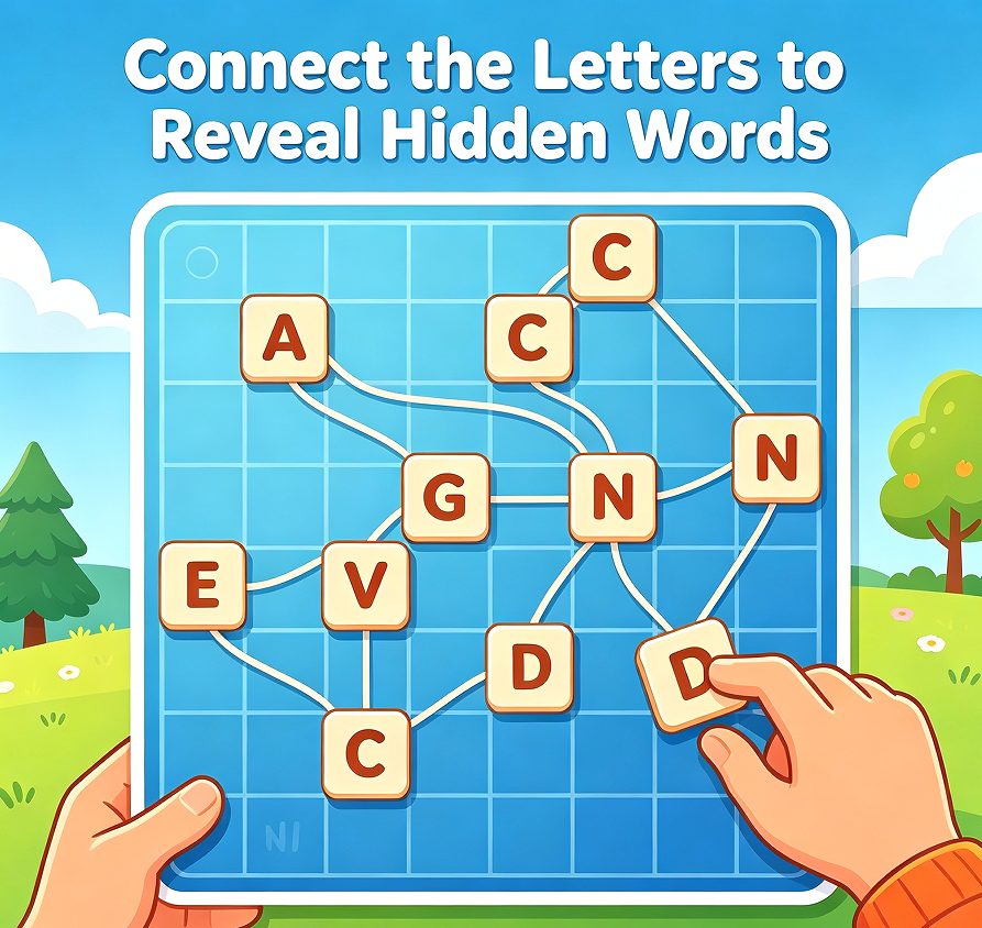 Connect the Letters to Reveal Hidden Words