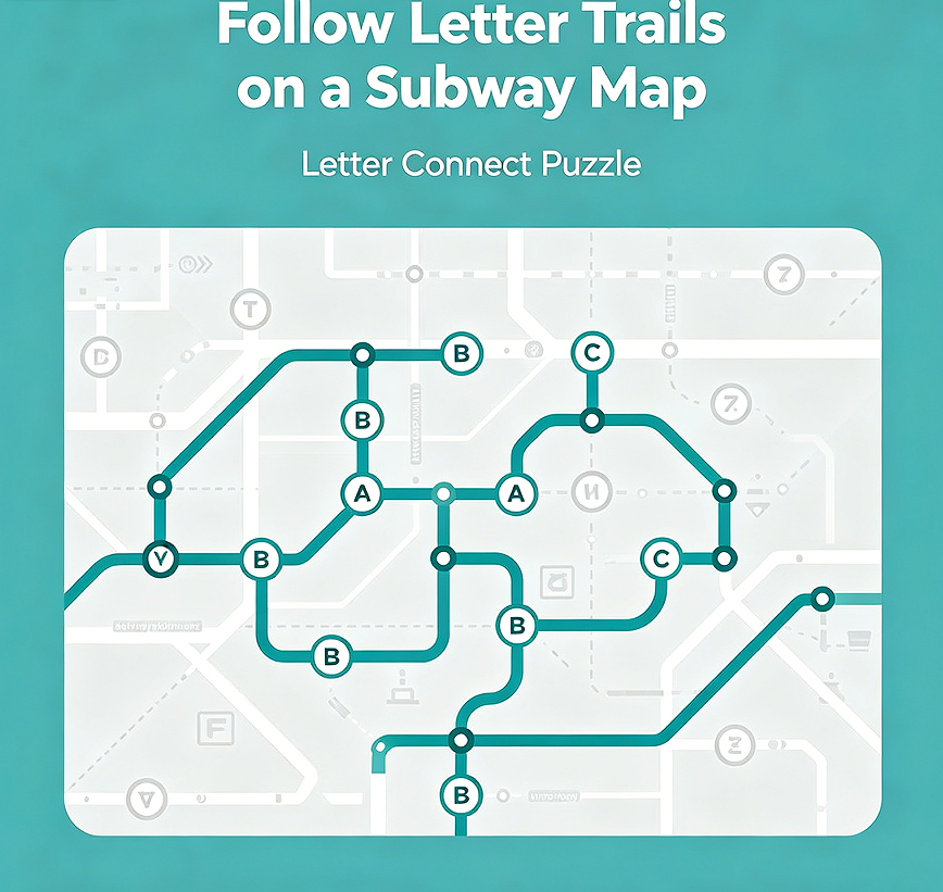 Follow Letter Trails on a Subway Map
