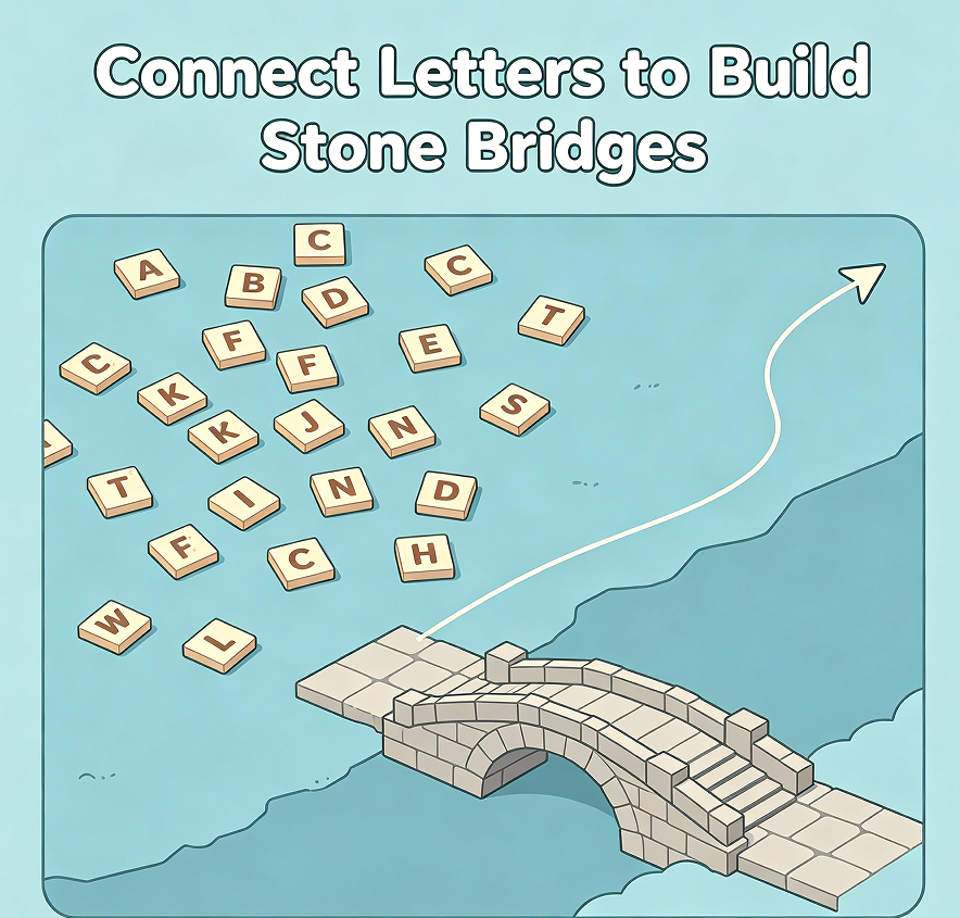 Connect Letters to Build Stone Bridges - Image 2