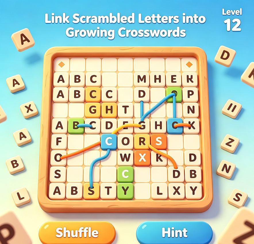 Link Scrambled Letters into Growing Crosswords - Image 2